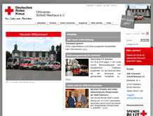 Tablet Screenshot of drk-schlossneuhaus.de